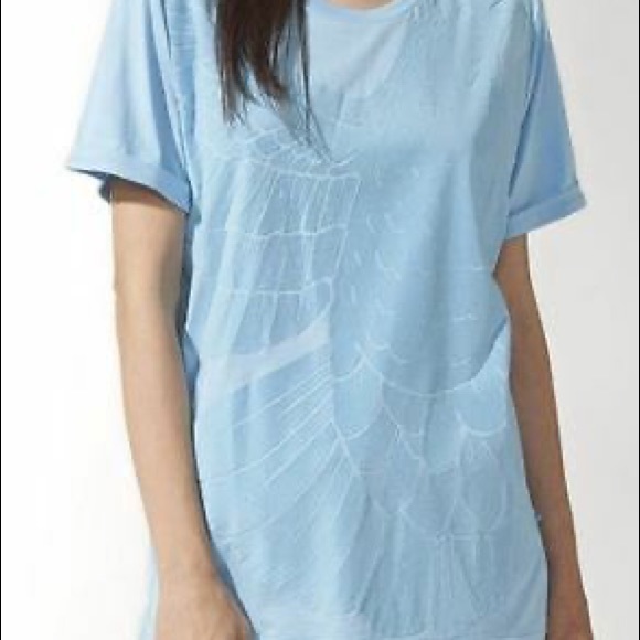 ADIDAS OG Rita Ora Boyfriend BLUE Tee Shirt Sz S - Picture 4 of 4